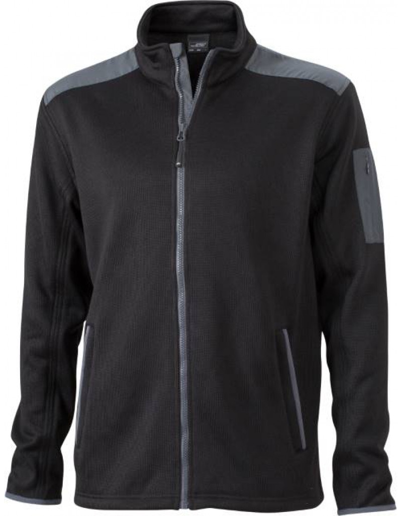 Jachetă tricotată din fleece cu buzunar pentru bărbați Daiber